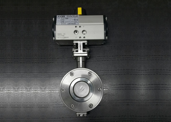 Pneumatic Actuator Operated Butterfly Valve